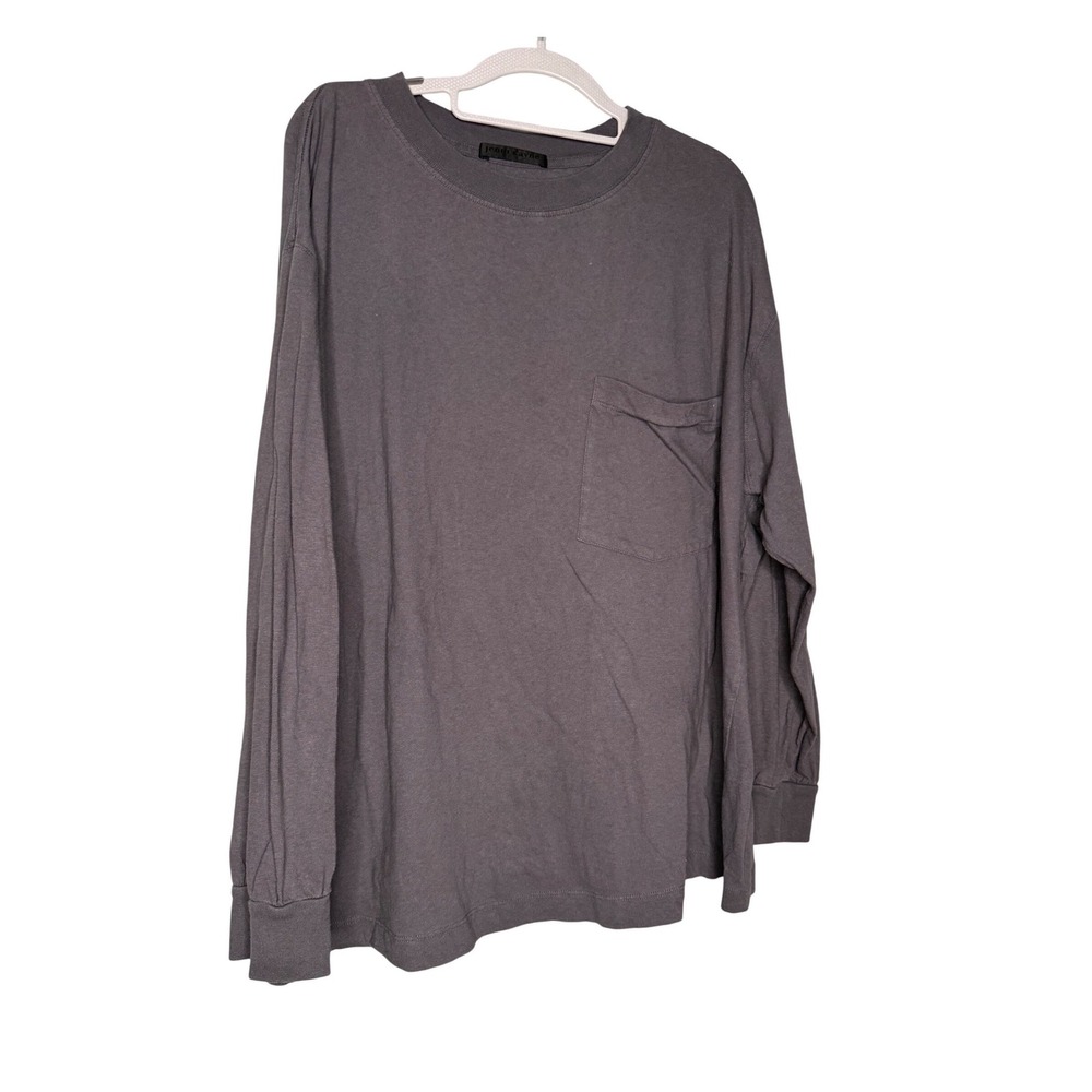 JENNI KAYNE Boyfriend Long-Sleeve pocket front T-Shirt - grey - Picture 2 of 11